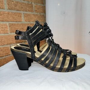 JBU by Jambu black Sugar Encore Gladiator Heeled Sandals 8.5